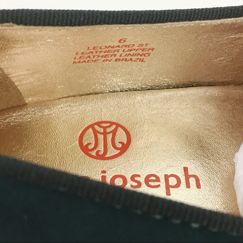 Marc‎ Joseph Womens Size 6 Emerald Green Nubuck Leather Slip On Loafers Shoes